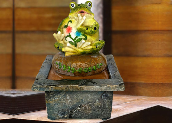 Cina American Style Polyresin Frogs Indoor Air Mancur Meja pemasok