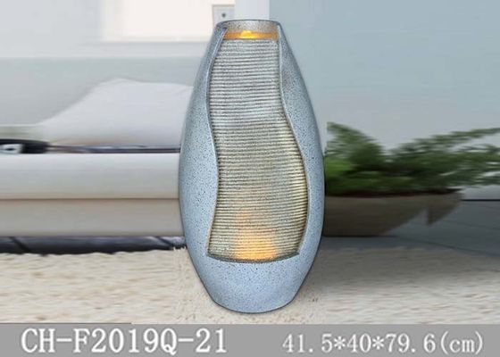 Cina Garden Fiberglass Warm Led Water Fountain HandMade Processing pemasok