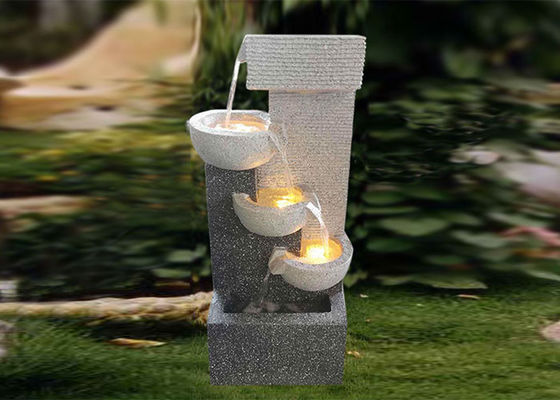 Cina H70.5CM HandMade Colorful Led Water Fountain Polyresin pemasok
