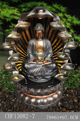 Multiful Cups Cabinet TV Buddha Water Feature Outdoor pemasok