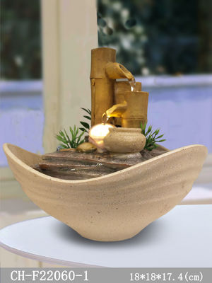 Air Terjun Air Mancur Bambu Indoor 7 Inch pemasok