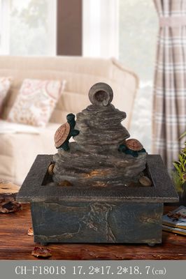 Buatan Tangan Polyresin Rockery Home Water Fountain Indoor pemasok