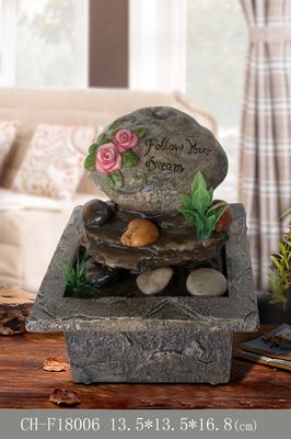 6 Inch Kecil Rockery Bunga Indoor Fountains Outdoor pemasok