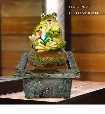 American Style Polyresin Frogs Indoor Air Mancur Meja pemasok