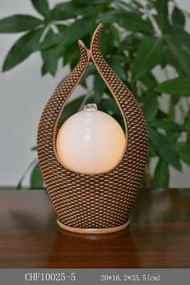 Hand Made Polyresin Tabletop Air Mancur Dengan Light pemasok