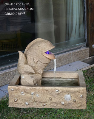 23 Inch Fish Sandstone Fountain Garden Fountain pemasok