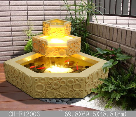 Air Mancur Taman Batu Bata Klasik dari Polygon Lighted pemasok