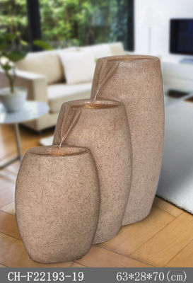 Pot Handmade SAA Fitur Air Batu Luar Ruangan pemasok