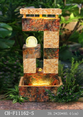 Air Terjun Batu Air Mancur Ornamen 32 Inch pemasok