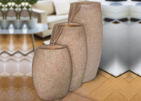 Pot Handmade SAA Fitur Air Batu Luar Ruangan pemasok