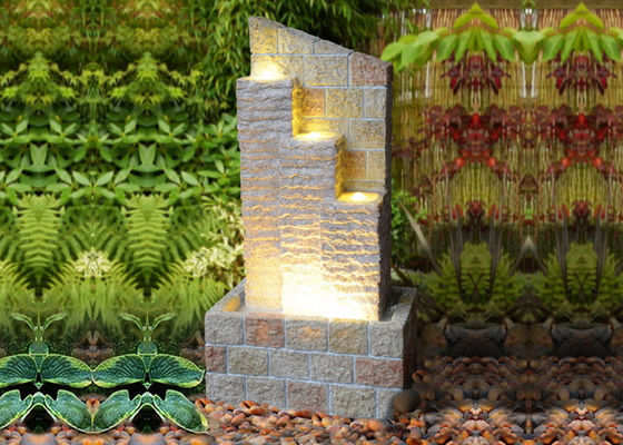 Tiga Langkah Sandstone Fountain Garden Fountain pemasok