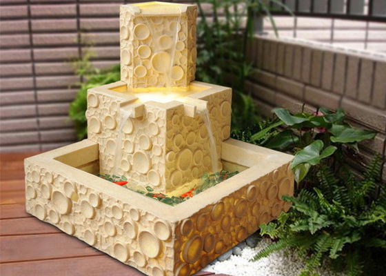 Polygon Fish Tank Sandstone Brick Garden Fountain pemasok