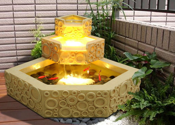 Air Mancur Taman Batu Bata Klasik dari Polygon Lighted pemasok