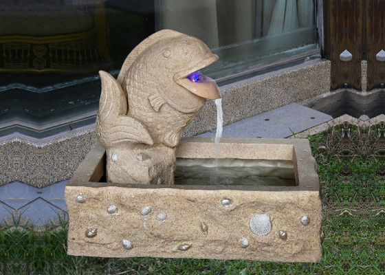 23 Inch Fish Sandstone Fountain Garden Fountain pemasok