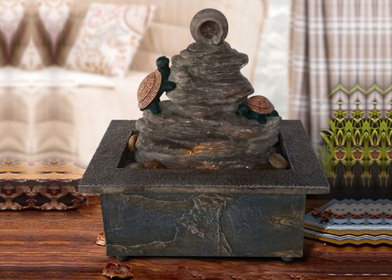 Buatan Tangan Polyresin Rockery Home Water Fountain Indoor pemasok