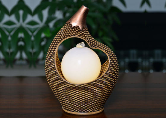 12 Inch T-Pot Ratten Ornament Indoor Air Mancur Tabletop pemasok