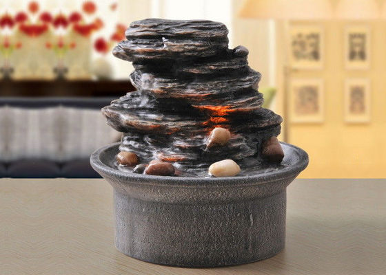 6 Inch Polyresin Rockwork Indoor Air Mancur Luar Ruangan pemasok