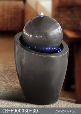 80cm Elliptical Dengan Ball SAA Led Light Water Fountain pemasok