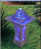 Fiberglass Indoor H91cm Led Light Water Fountain pemasok