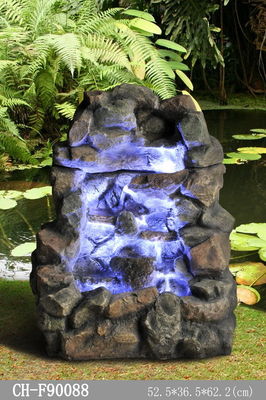 Batu Natual Look American Style H63CM Led Water Fountains pemasok