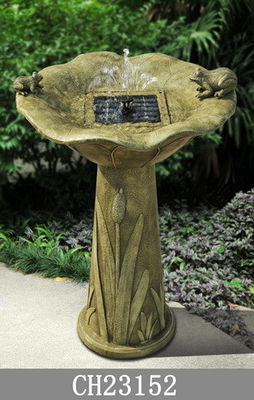 Tampilan Natual H66CM Polyresin Light Up Water Feature pemasok