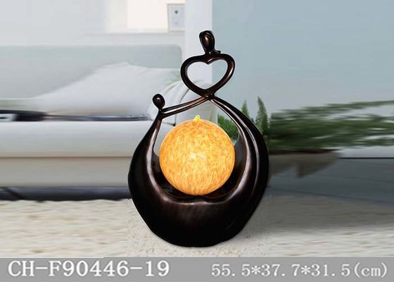Fiberglass Led Light Indoor Water Fountain Dengan Lighting Ball pemasok