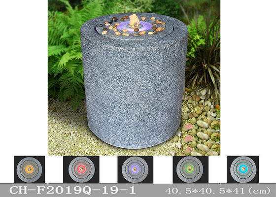 Bahan Batu Pasir Air Terjun Kolom Pompa Air Led pemasok